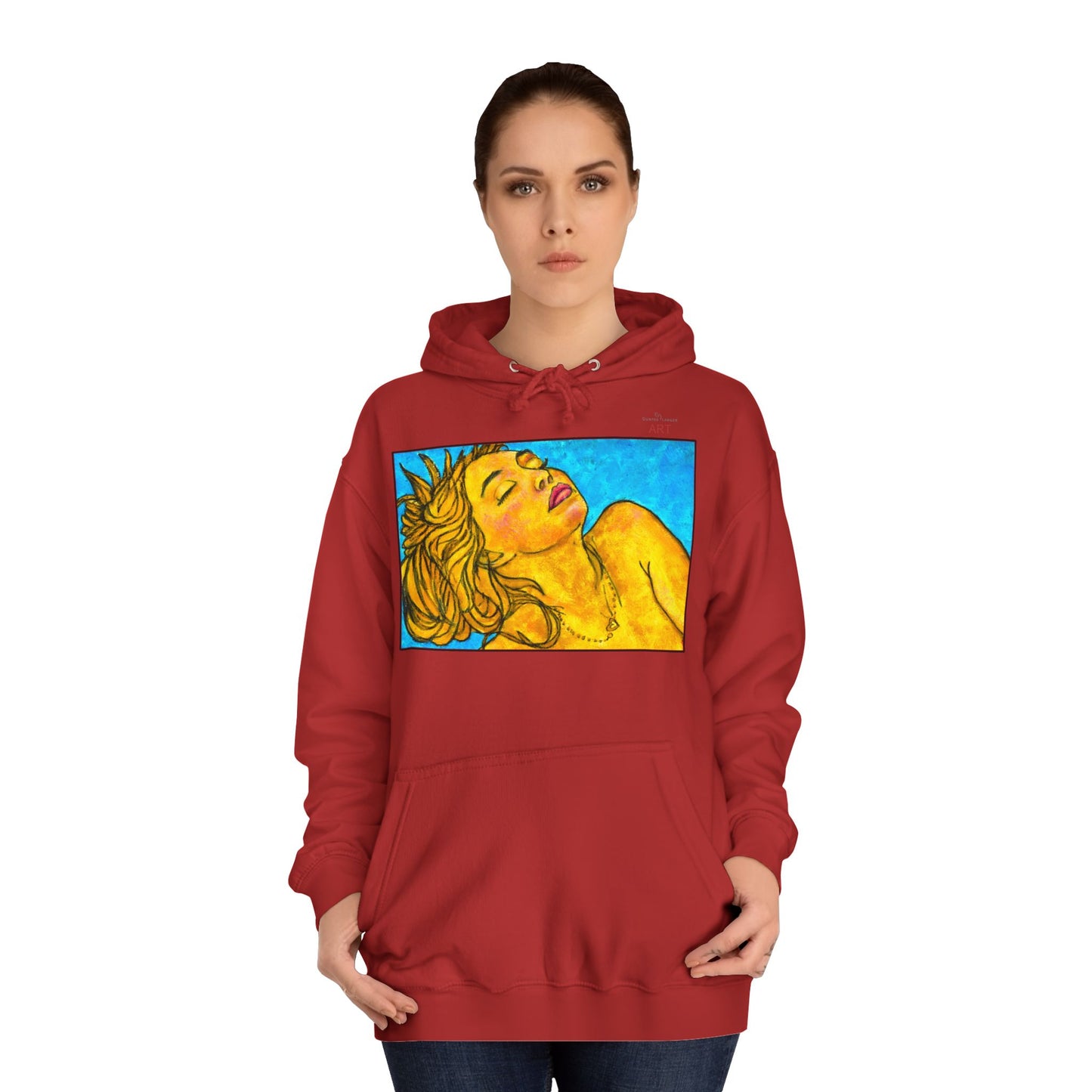 Unisex College Hoodie - Motiv: Front Fine, H 24,0 cm