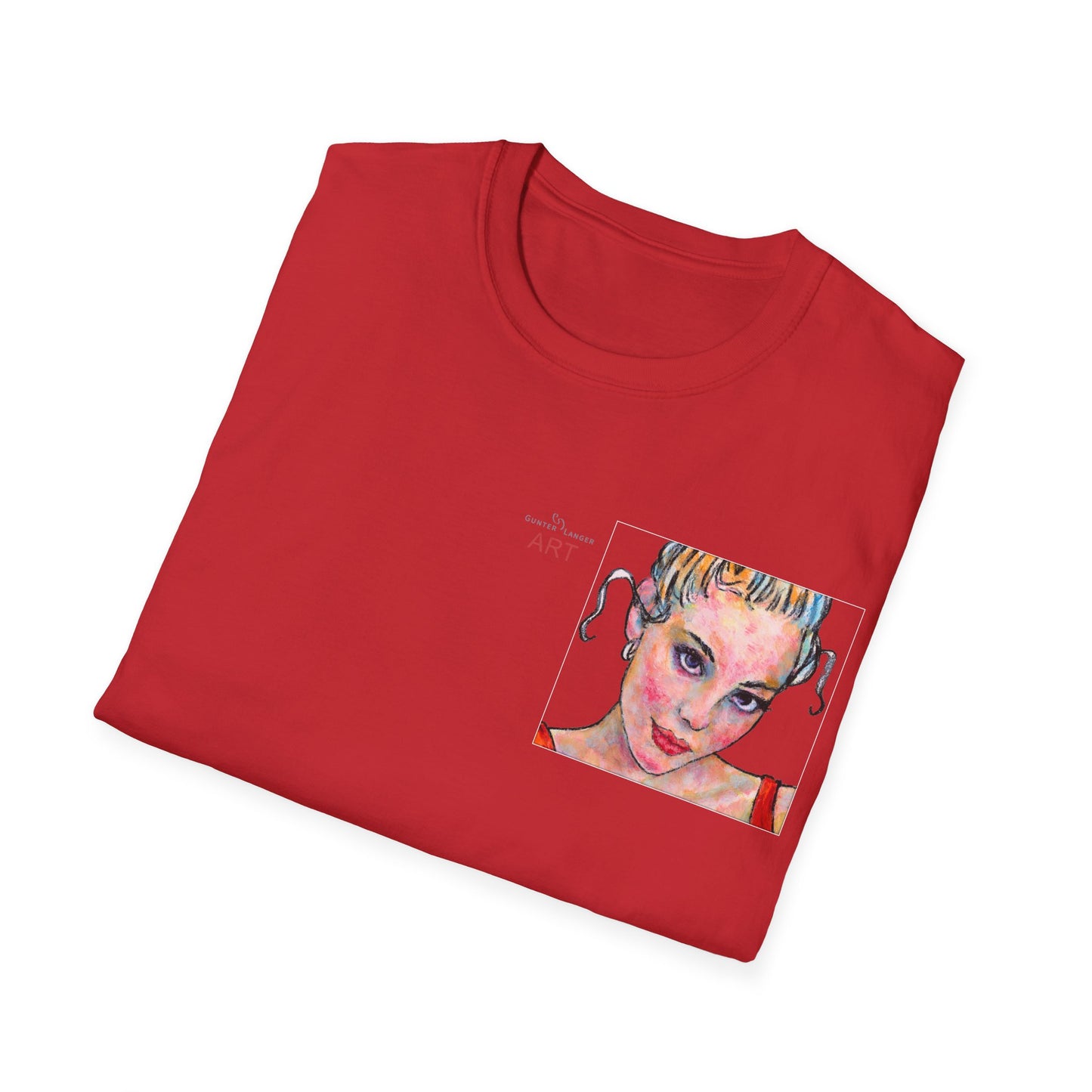 Unisex Softstyle T-Shirt - Motiv: Front Madeleine & Rückseite Madeleine