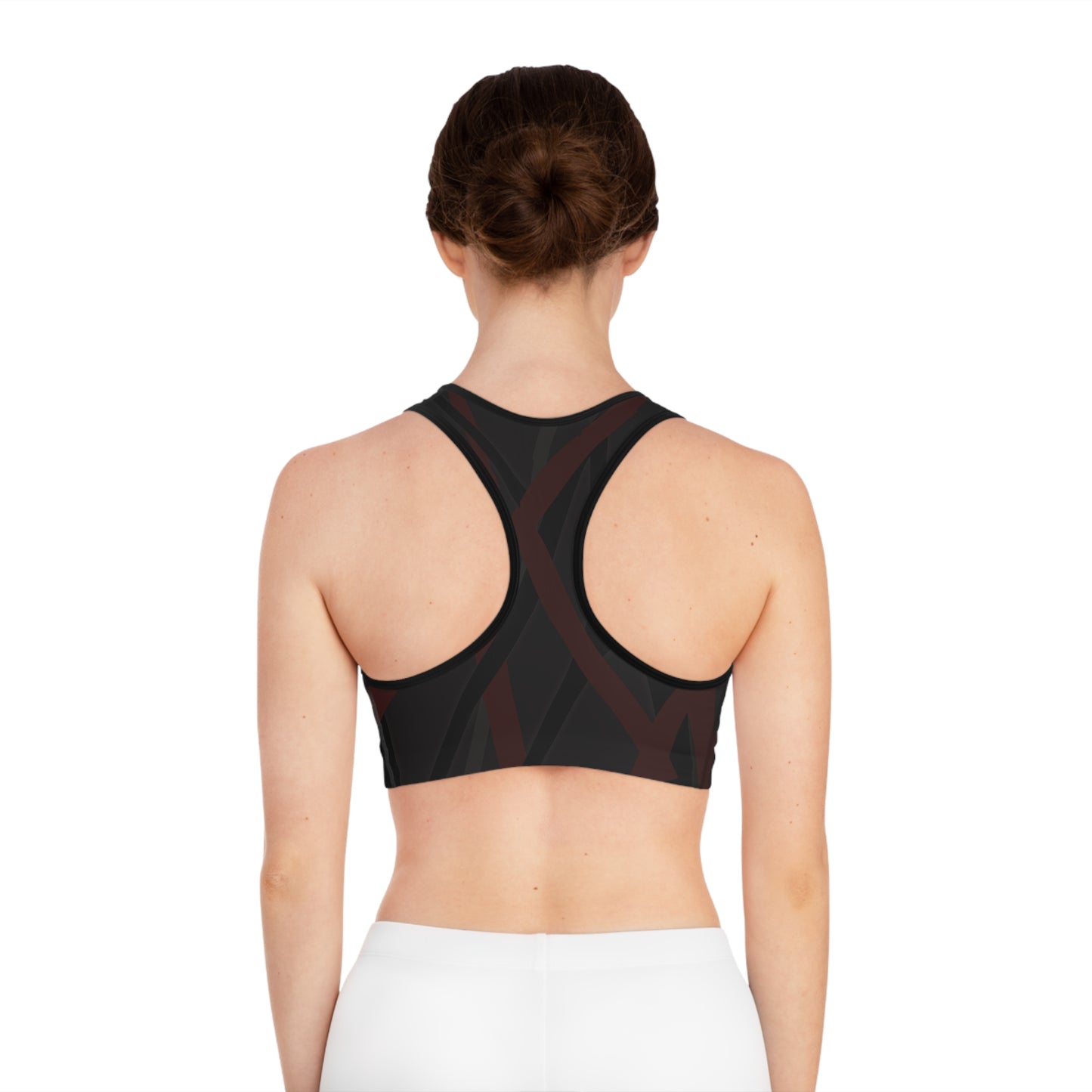 Sports Bra (AOP) - Motiv: Mikado, Schwarz 2