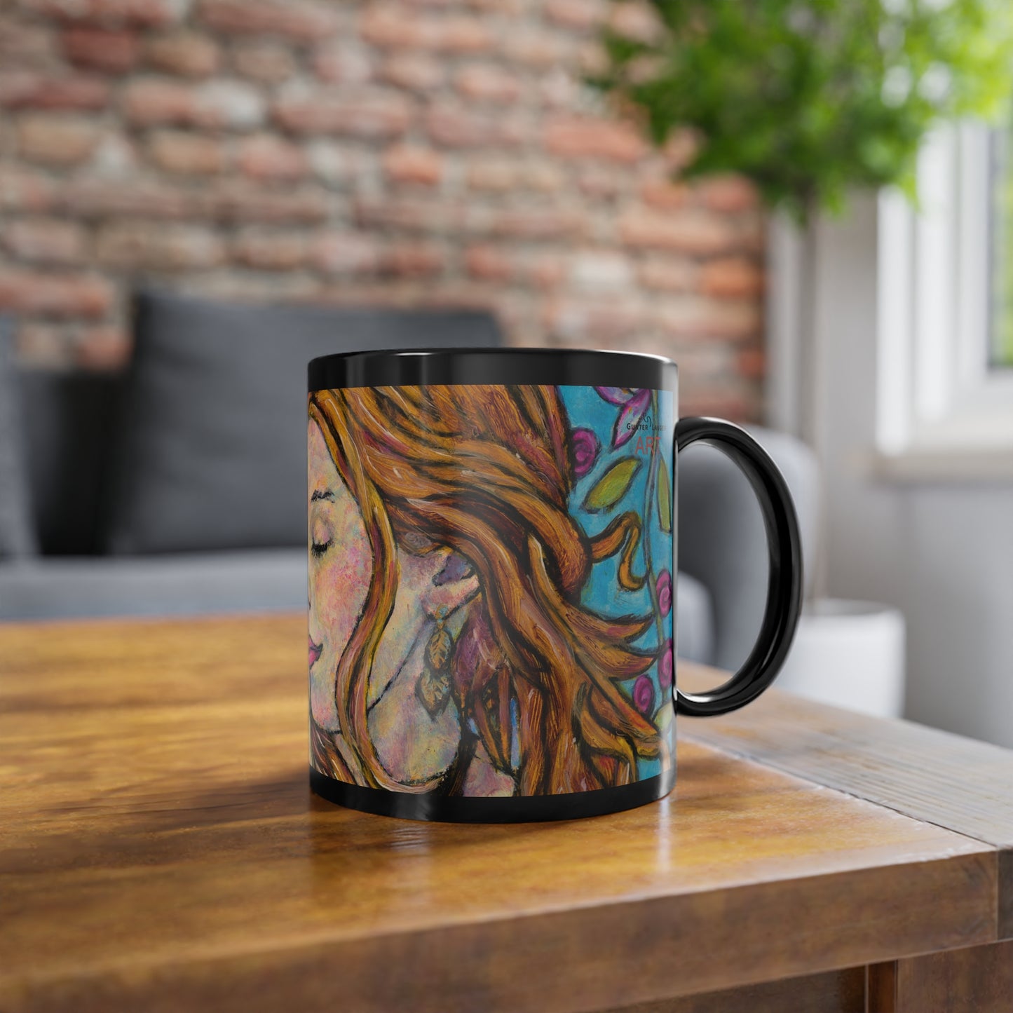 Black Coffee Cup, 11oz - Motiv: Ida, Ausschnitt