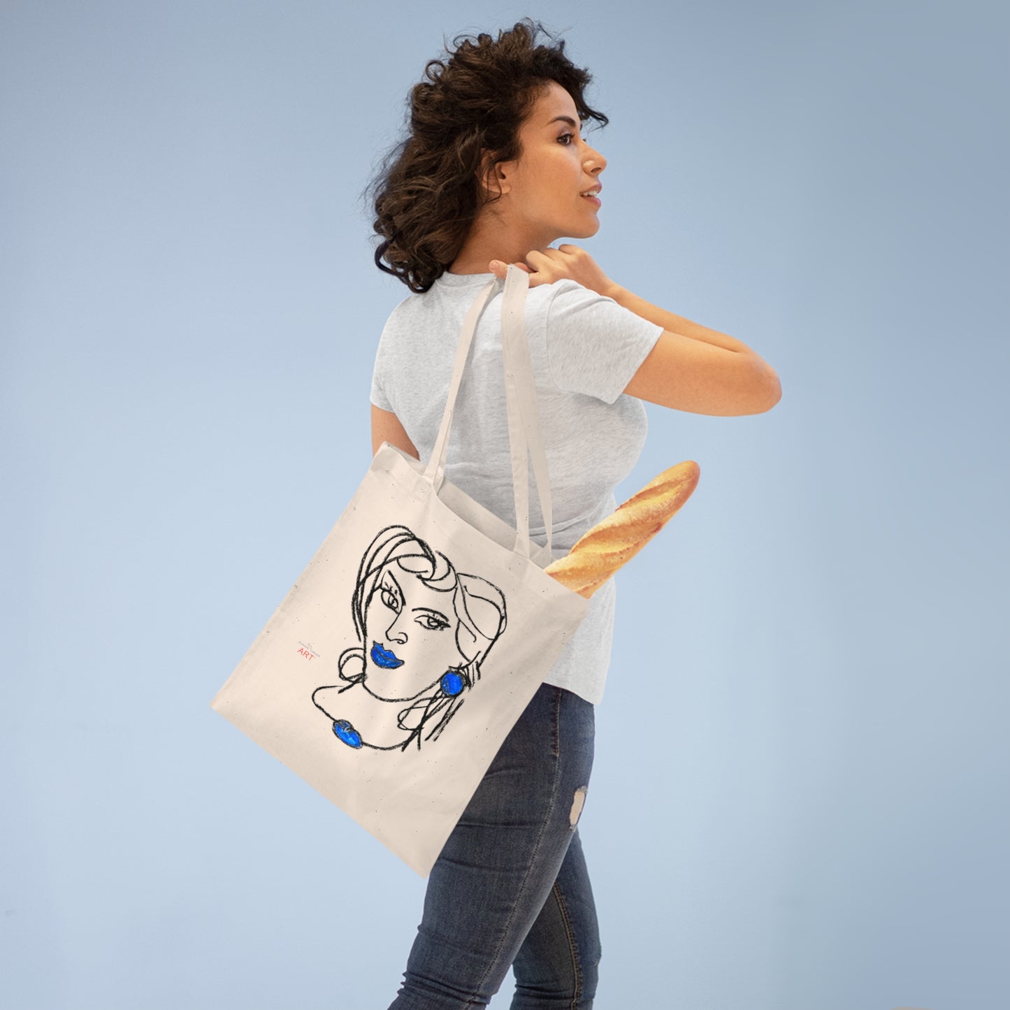 Tote Bag - Motiv: Rita, einseitig bedruckt, H 30,5 cm