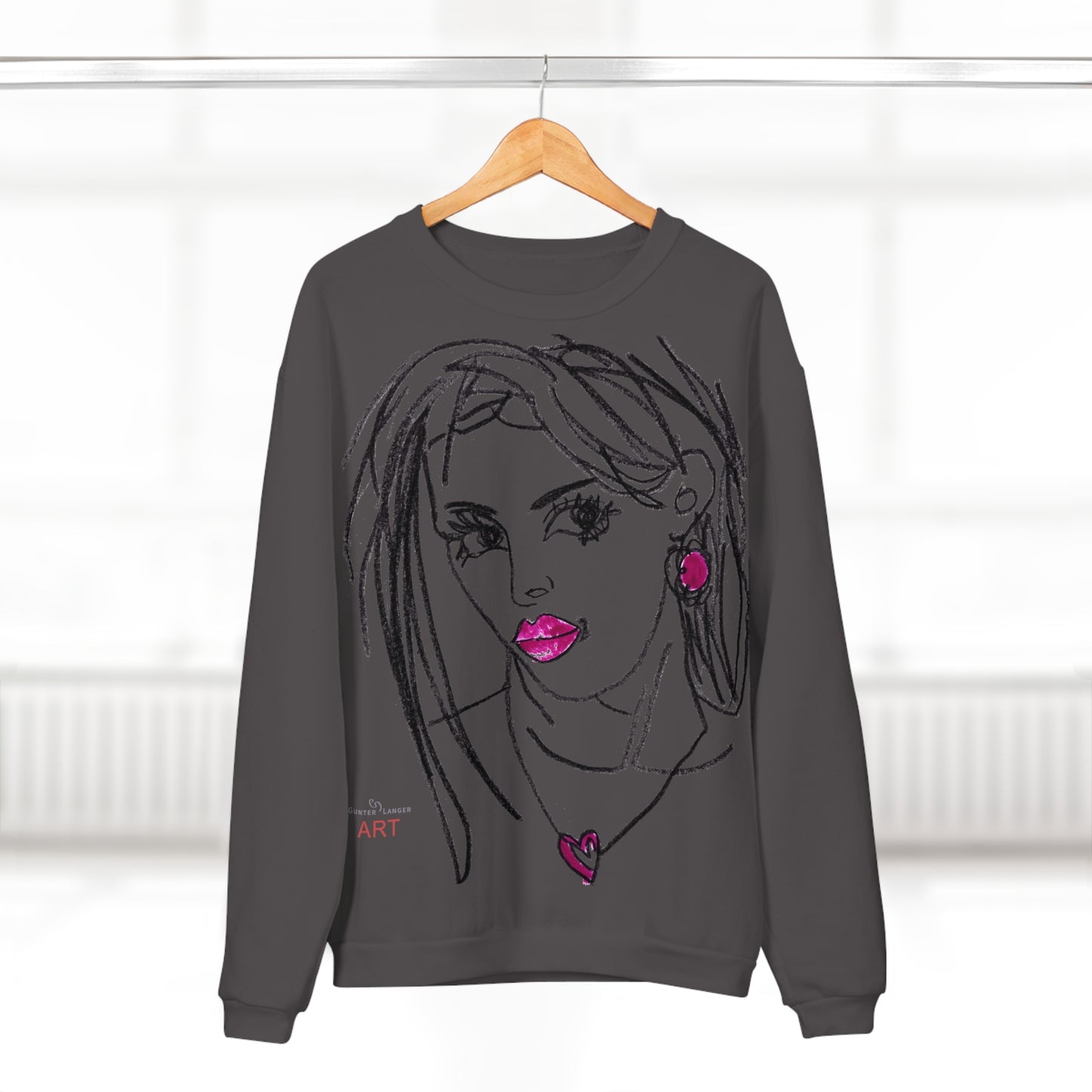 Unisex Crew Neck Sweatshirt (EU) - Motiv Front Raja, H 49 cm