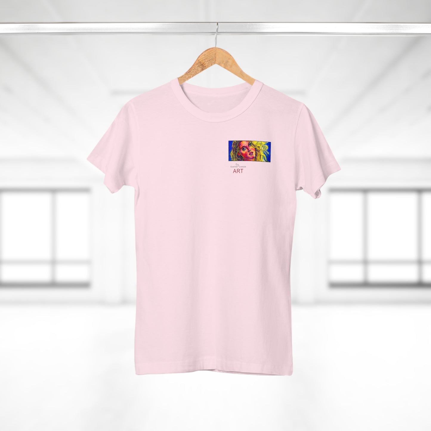 Single Jersey Women's T-shirt - hell - Motiv: Mascha, H 5 cm