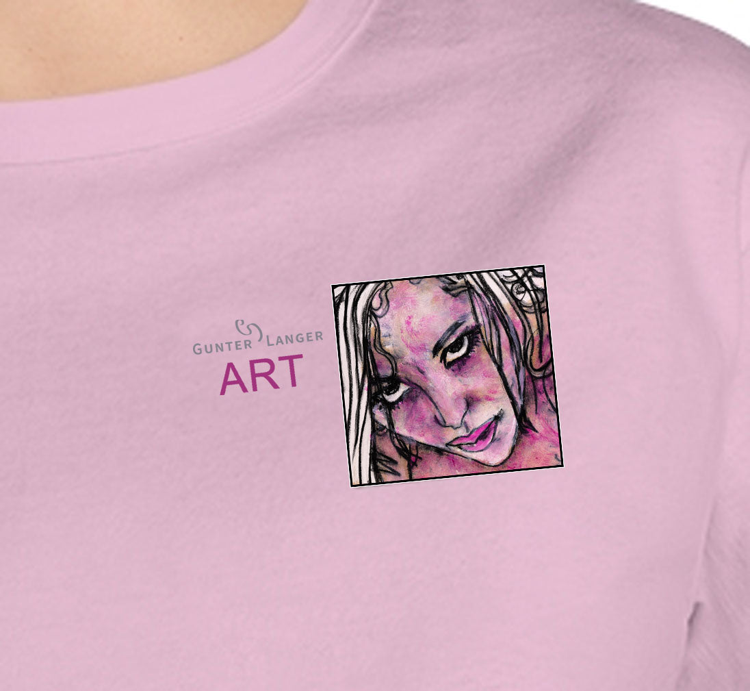 Champion Women's Heritage Cropped T-Shirt - Motiv: Front, Stella, H 6,3 cm