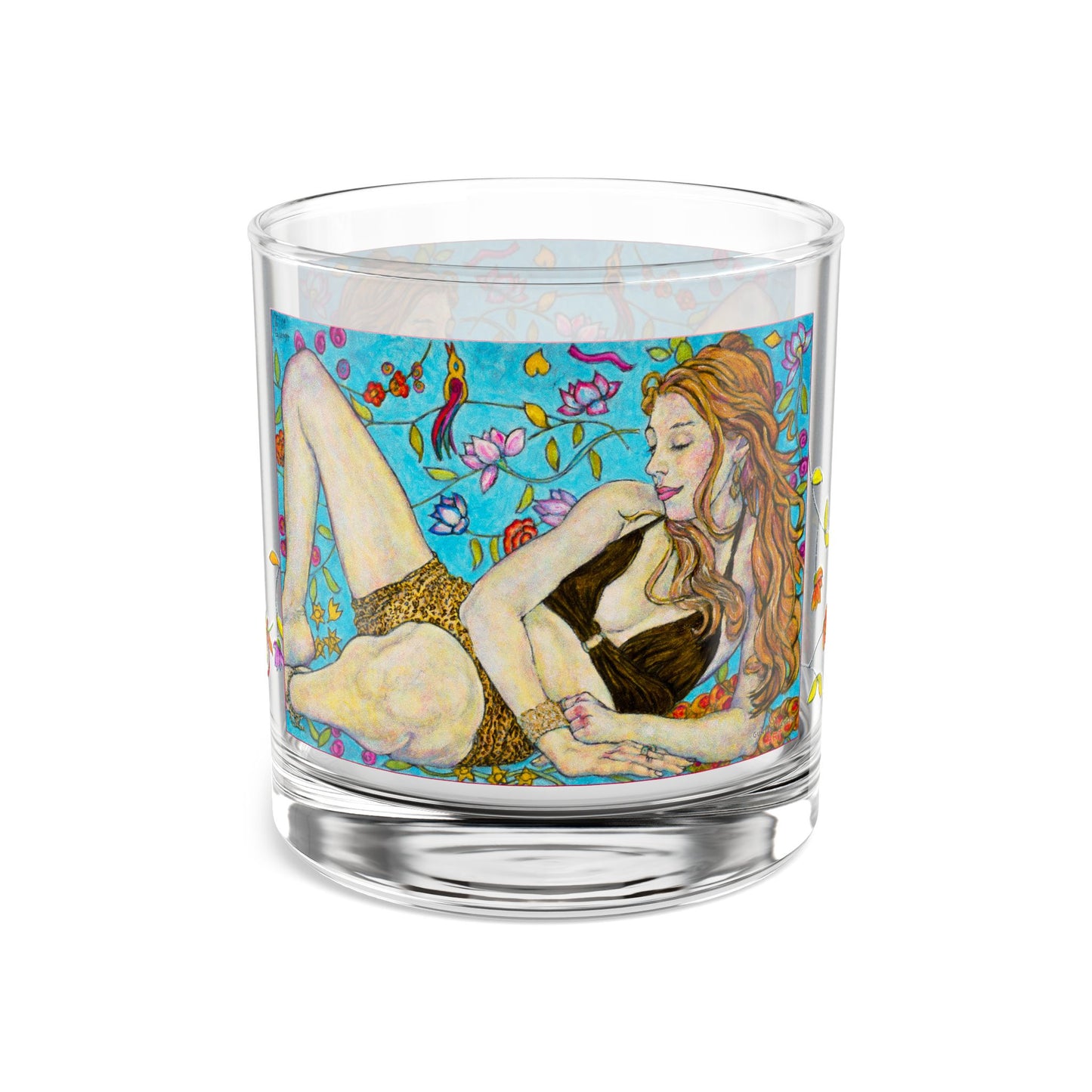 Rocks Glass, 10oz - Motiv: 2 x Ida, Ranken