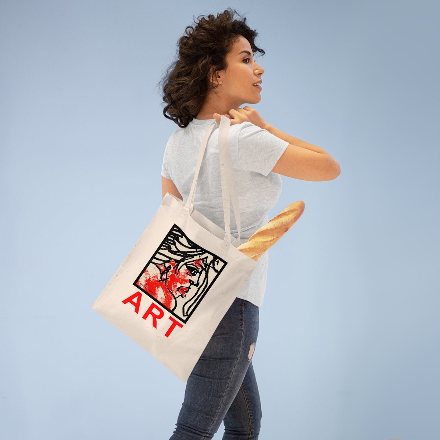 Tote Bag - Motiv: Ria ART, einseitig bedruckt, H 30,5 cm