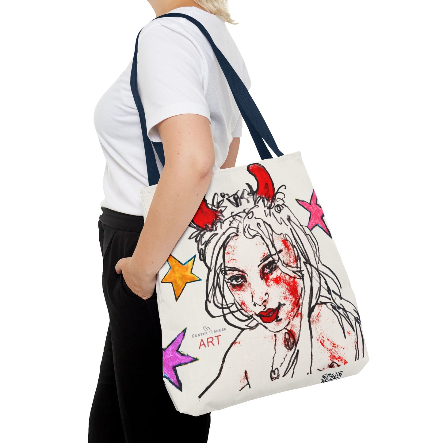 Tote Bag (AOP) - Motiv: Teufelchen