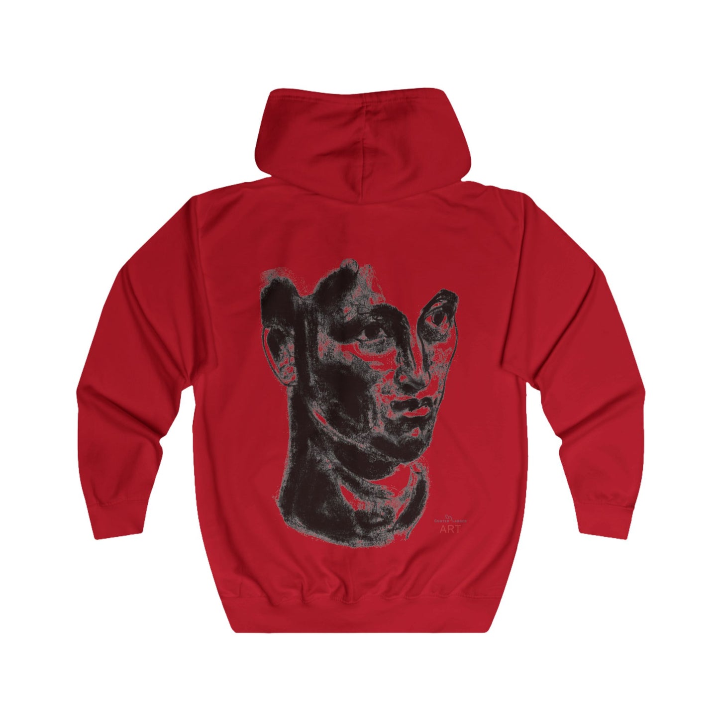 Unisex Full Zip Hoodie - Motiv: Front Logo & Rückseite Paul