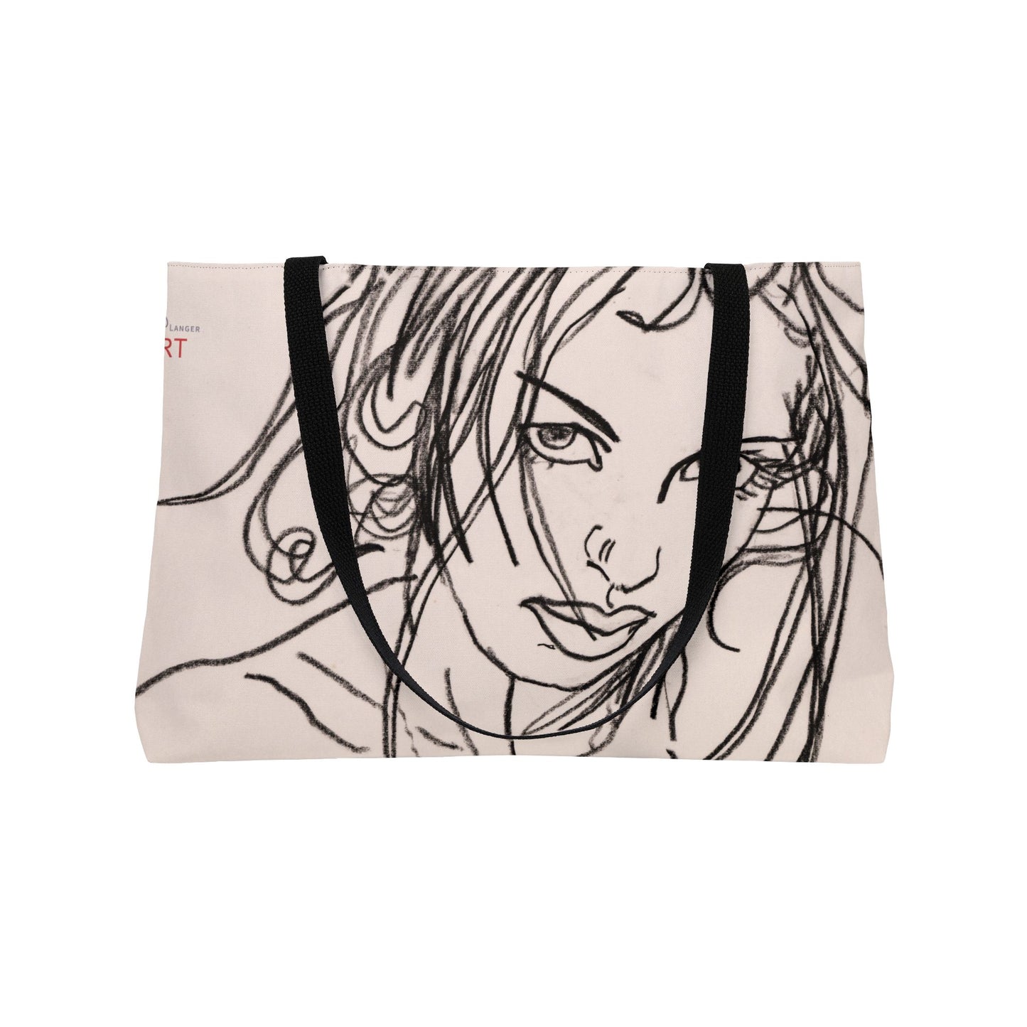 Weekender Tote Bag - Motiv Front Bea & Rückseite, Rosalie, Natur