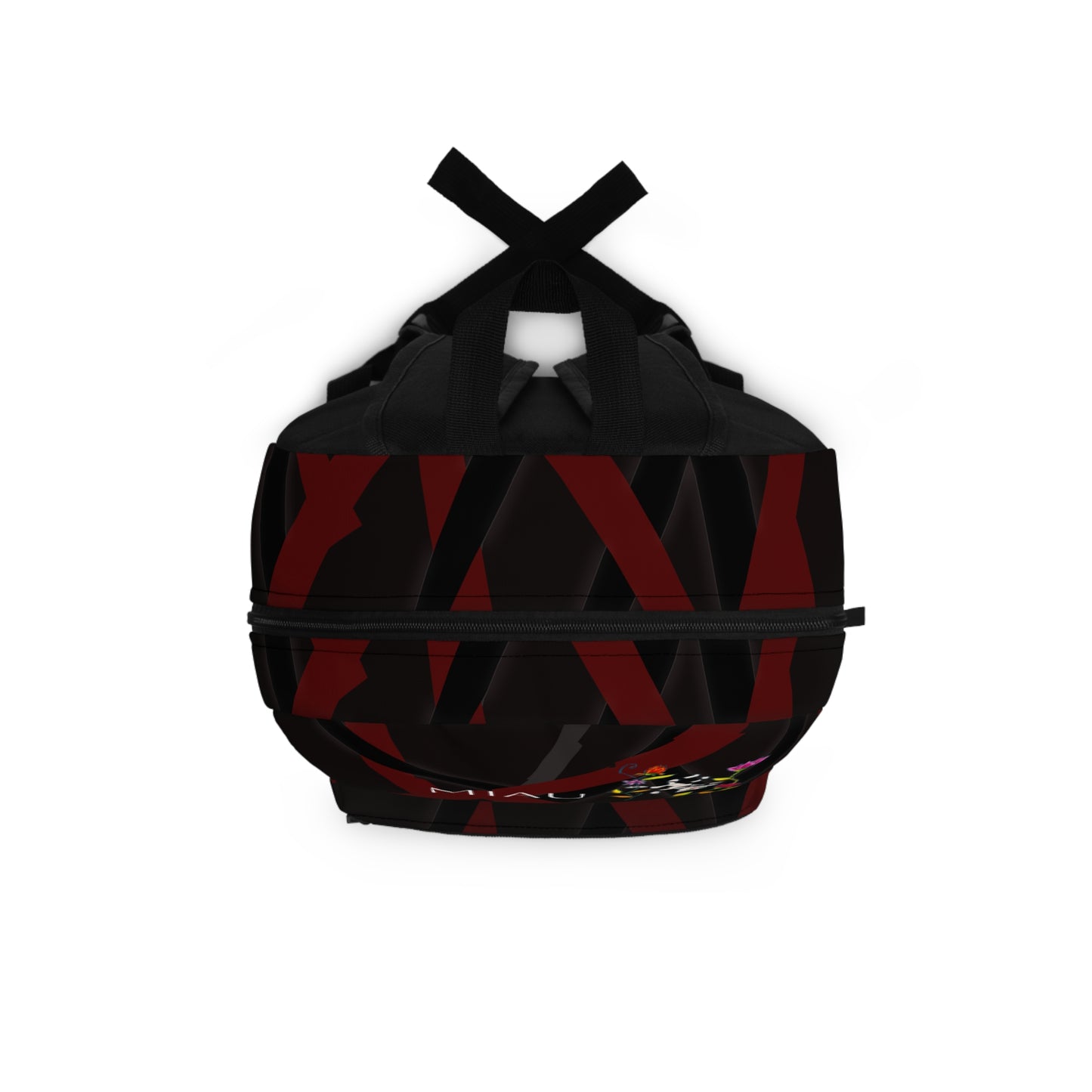 Backpack - Motiv: Katze fliegt, Ranken, Miau, Mikado 3 sw