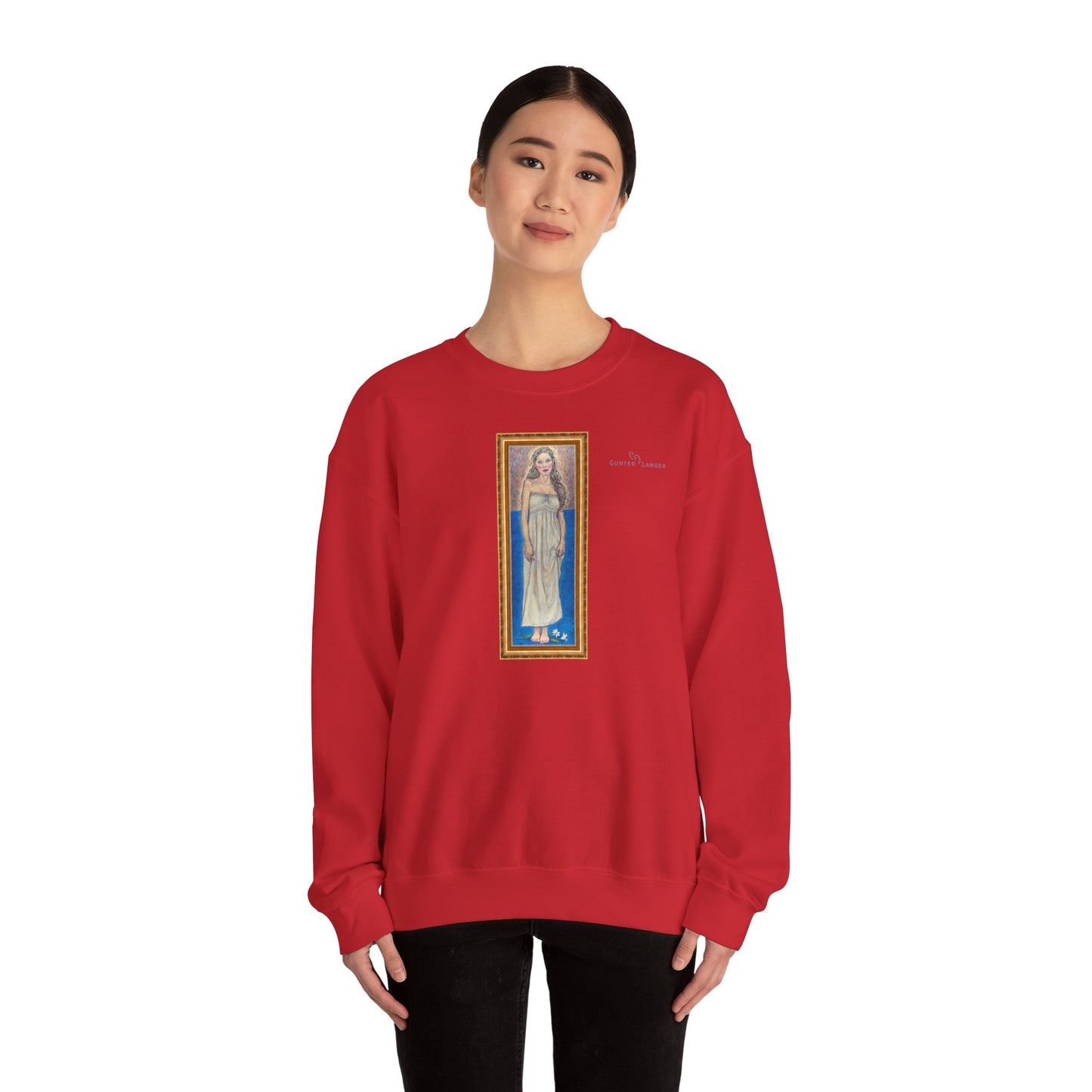 Unisex Heavy Blend™ Crewneck Sweatshirt - Motiv: Front Marie (gerahmt)