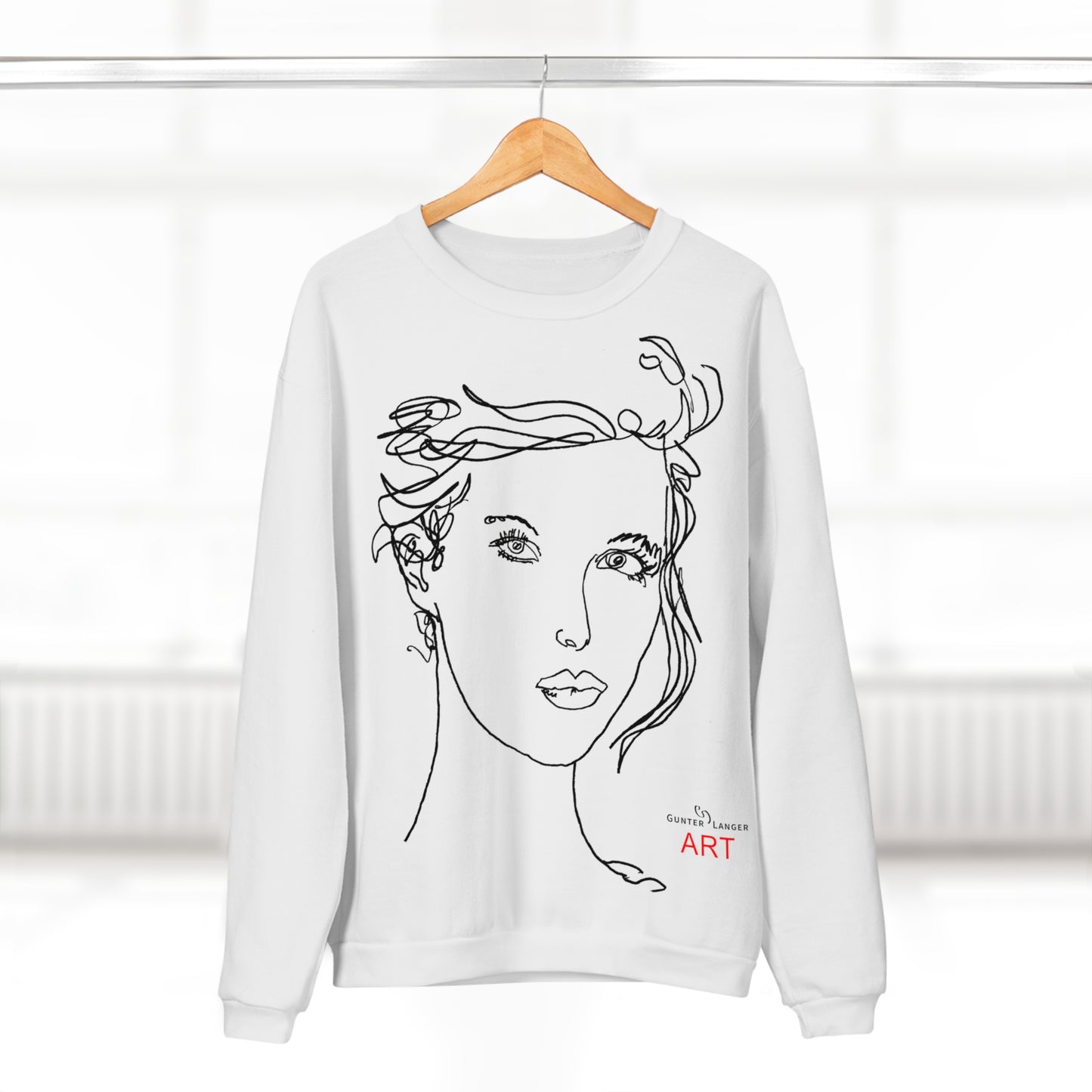 Unisex Crew Neck Sweatshirt (EU) - Motiv: Front Helena & Rückseite Helena