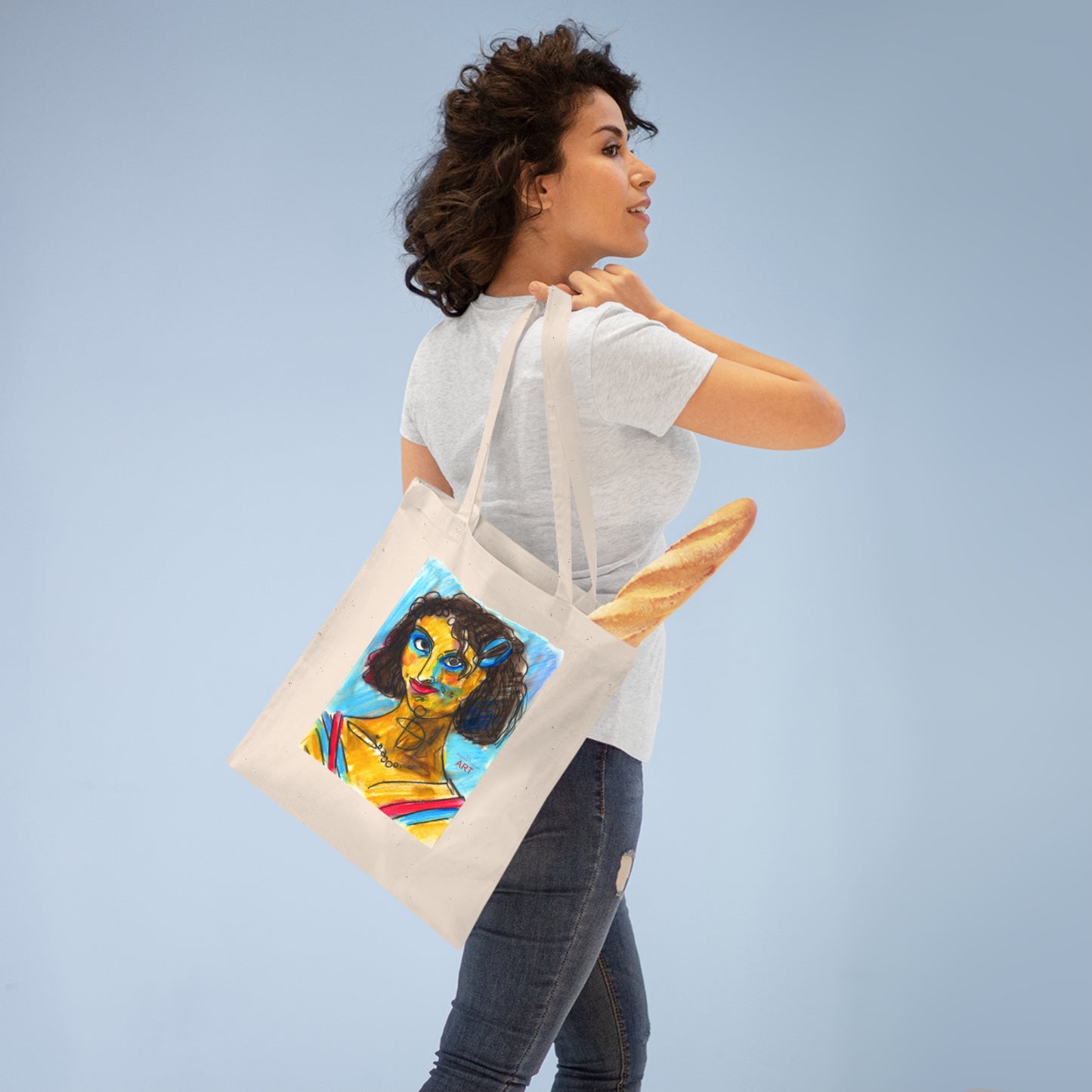 Tote Bag - Motiv: Frechdax, einseitig bedruckt, H 30,5 cm