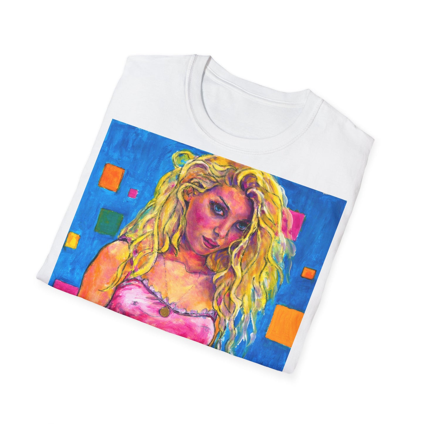 Unisex Softstyle T-Shirt - Motiv: Front Maria H 49cm Korr2 sw