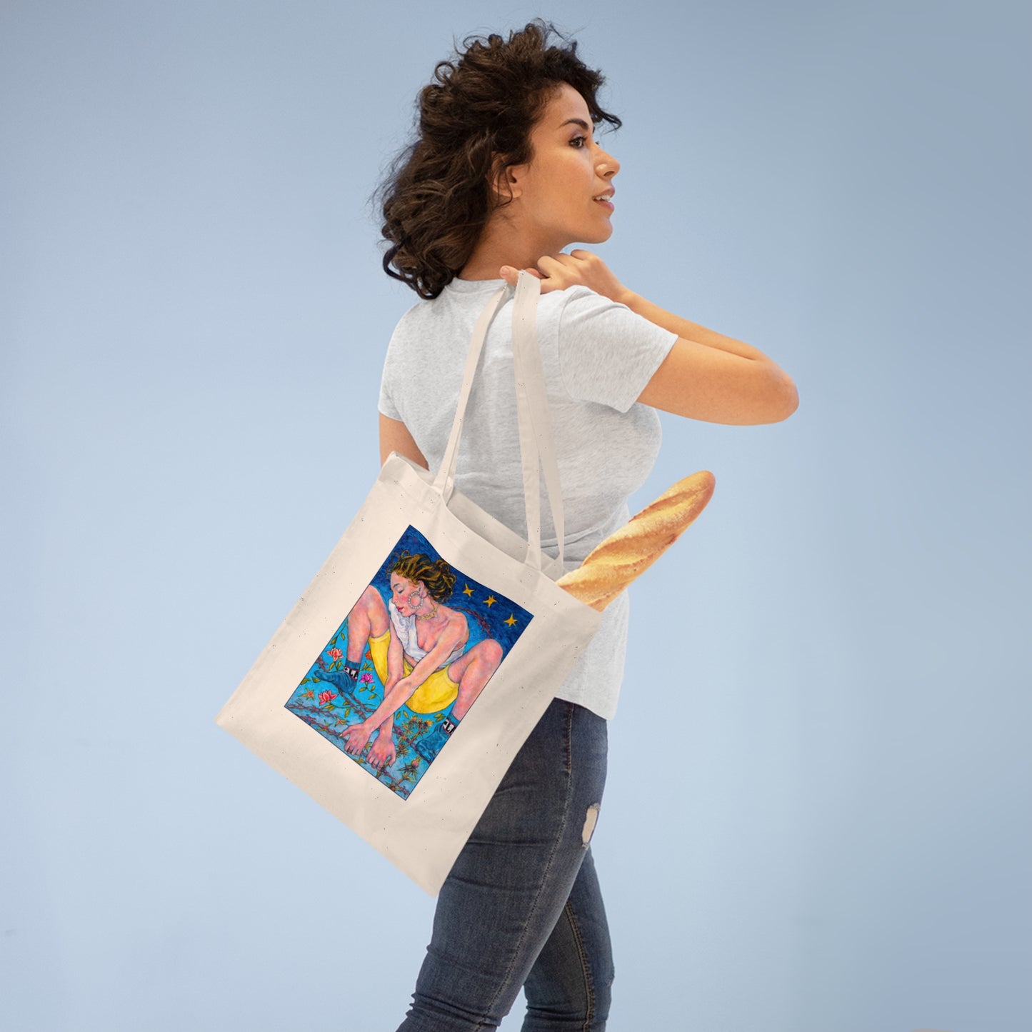 Tote Bag - Motiv: Alva, einseitig bedruckt, H 30,5 cm