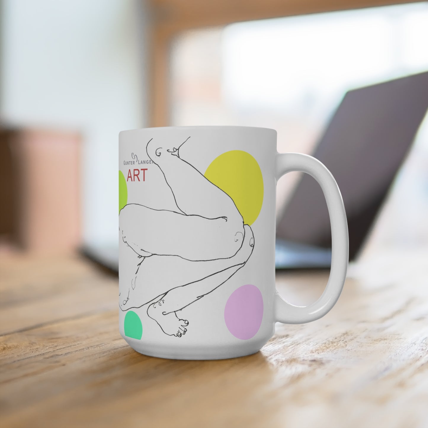 Ceramic Mug (EU) - Motiv: Leonie, Farbkreise