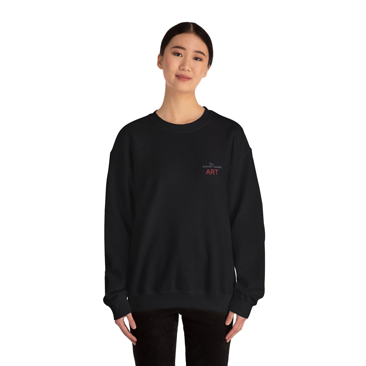 Unisex Heavy Blend™ Crewneck Sweatshirt - Motiv: Front Logo & Rückseite Pauline