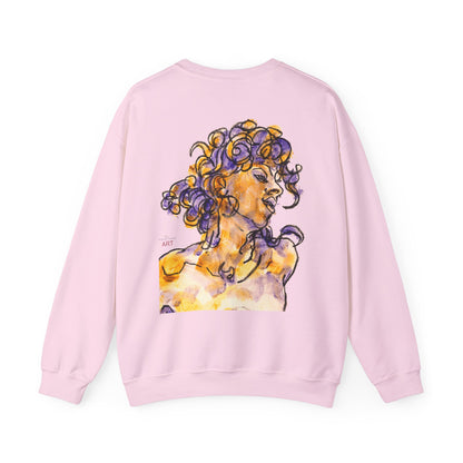 Unisex Heavy Blend™ Crewneck Sweatshirt - Motiv: Front Logo & Rückseite Pauline