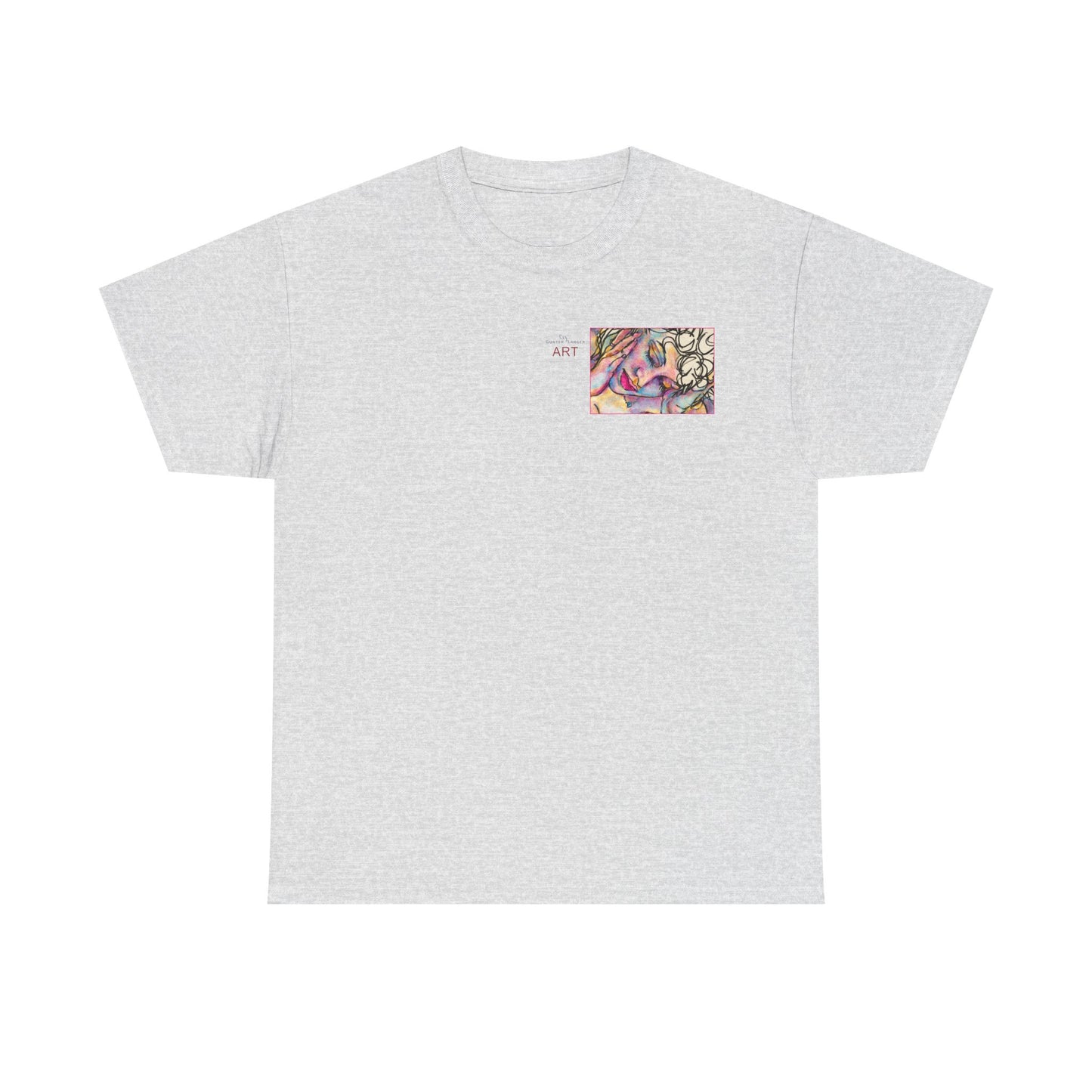 Unisex Heavy Cotton Tee - Motiv:  Motiv: Front Mara, H 9 cm & Rückseite Mara, H 27 cm