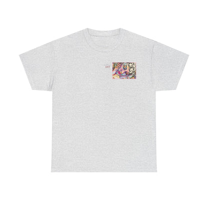 Unisex Heavy Cotton Tee - Motiv:  Motiv: Front Mara, H 9 cm & Rückseite Mara, H 27 cm