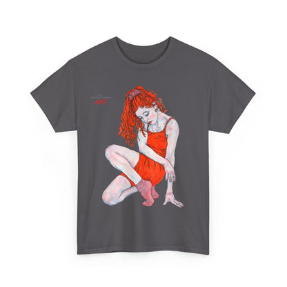 Unisex Heavy Cotton Tee - Motiv: Front Julia, H 41 cm