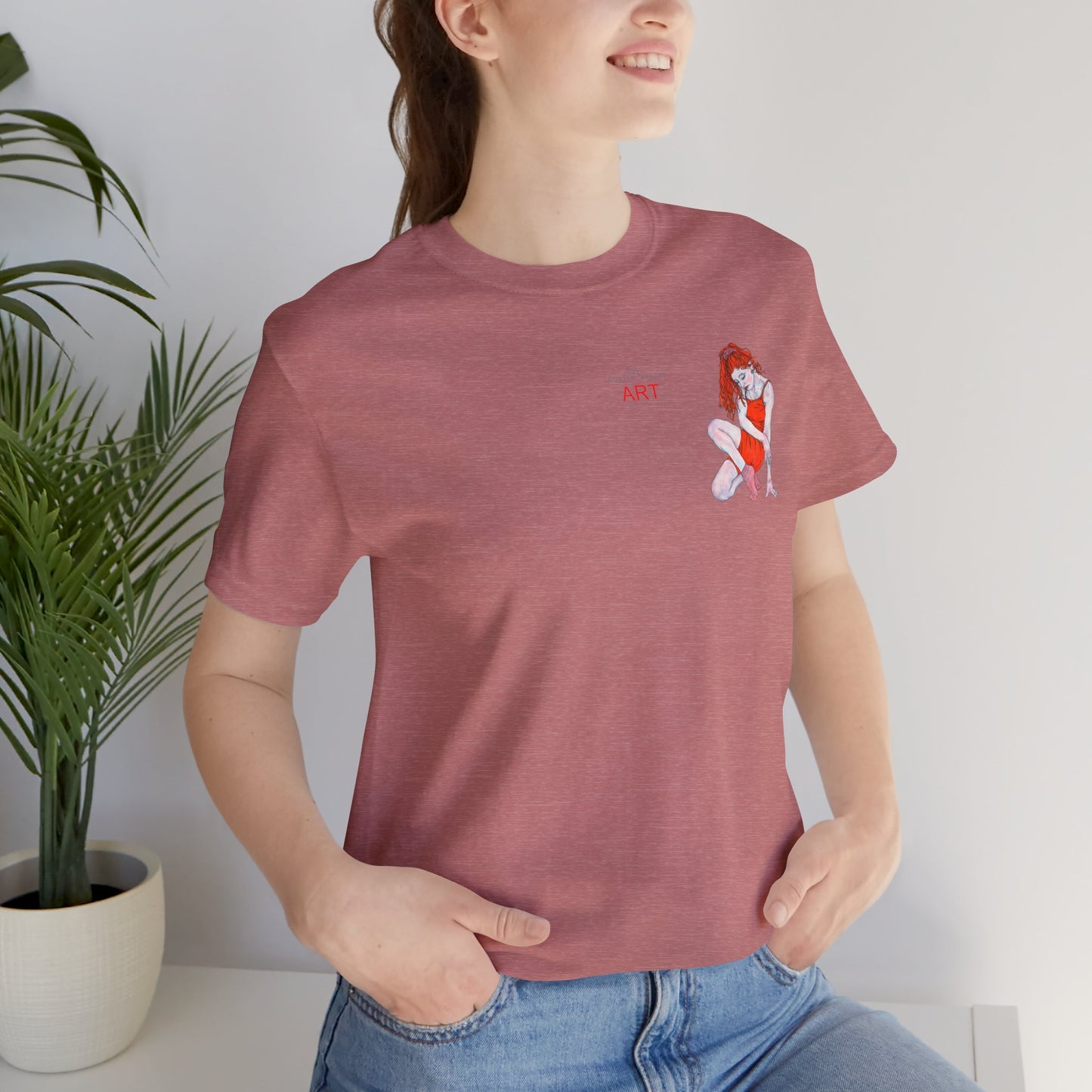 Unisex Jersey Short Sleeve Tee - Motiv: Front Julia, H12,5 cm