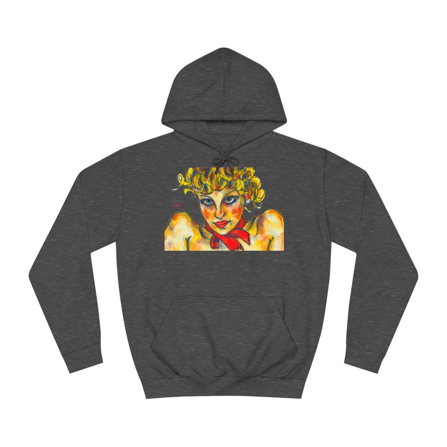 Unisex College Hoodie - Motiv: Frontseite Ina, frei, H 23,5 cm