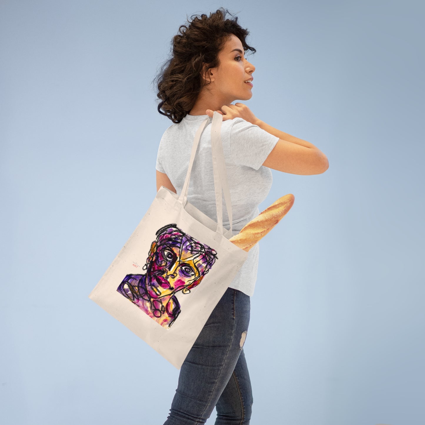 Tote Bag - Motiv: Robert, einseitig bedruckt, H 30,5 cm