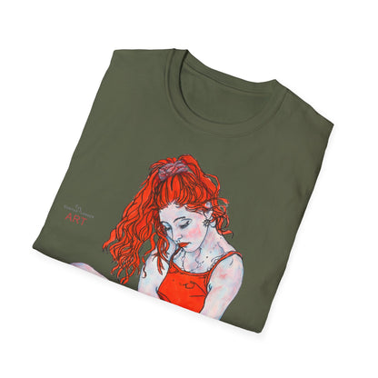 Unisex Softstyle T-Shirt - Motiv: Front Julia,  H 46 cm