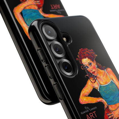 Tough Cases - Google Pixel - Samsung Galaxy - Motiv: Lea, Schwarz