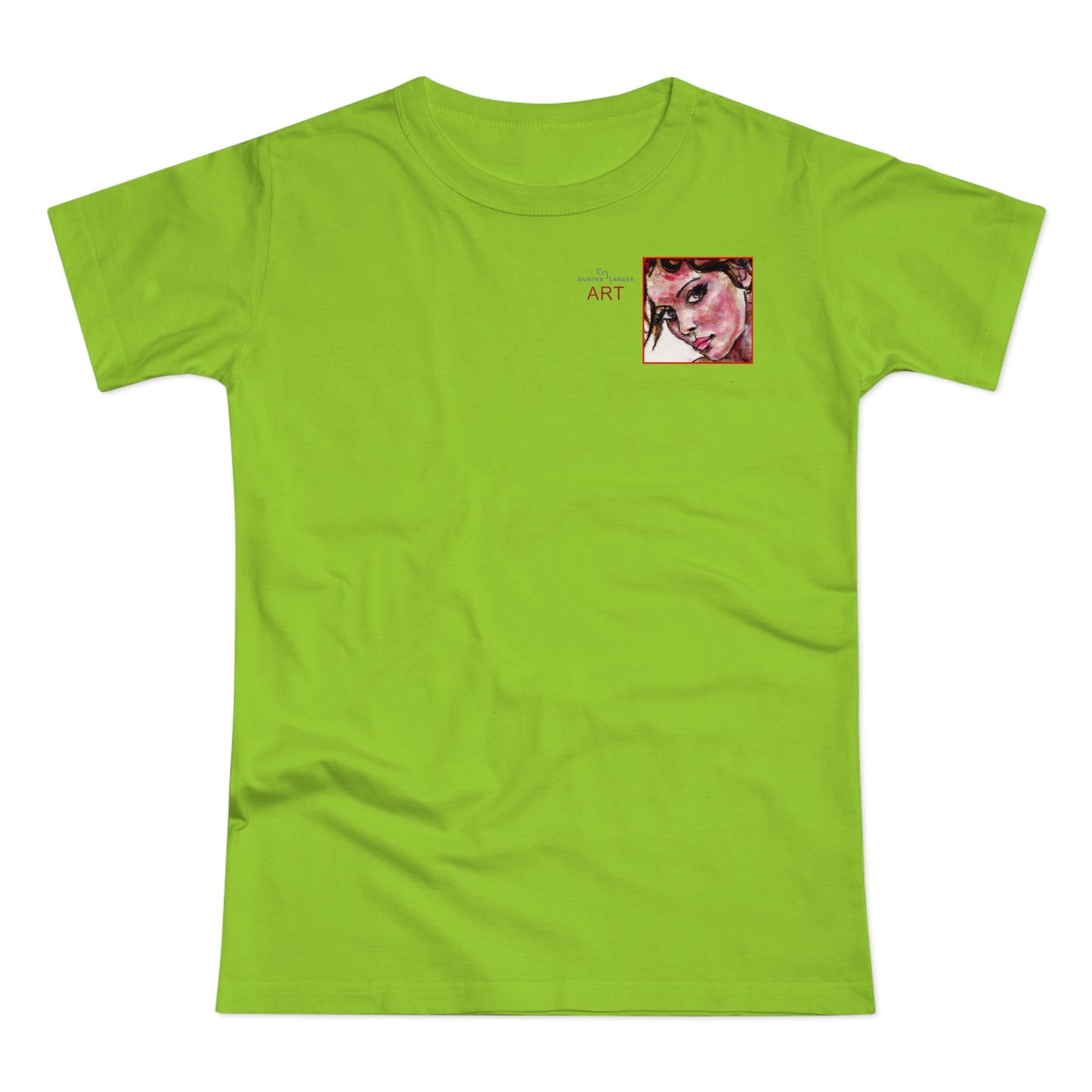 Single Jersey Women's T-shirt - Motiv: Annette, H 7,7 cm