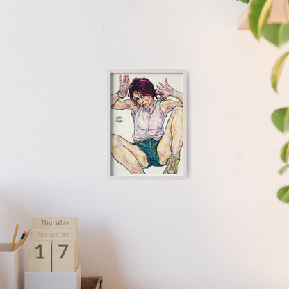 Posters with Wooden Frame - Motiv: Siegesgöttin