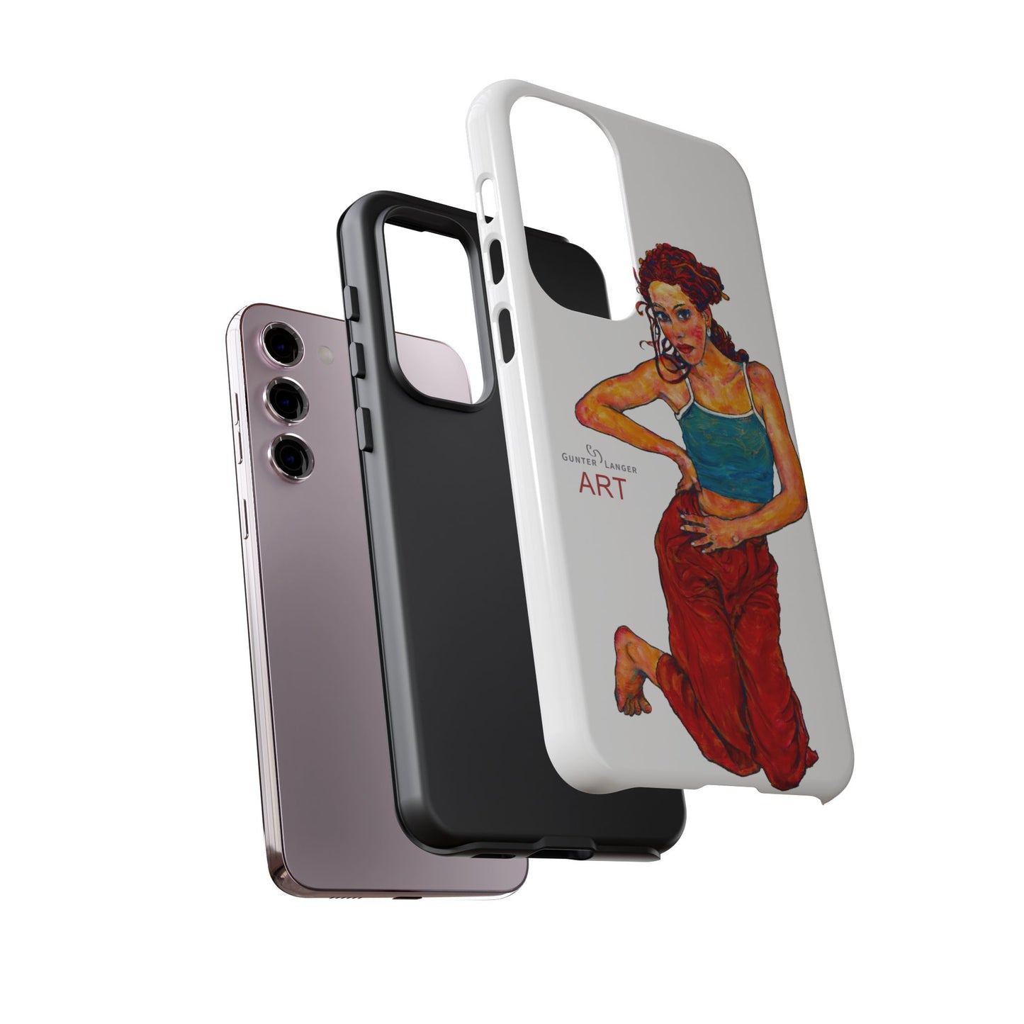 Tough Cases - Google Pixel - Samsung Galaxy - Motiv: Lea, Weiß