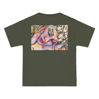 Beefy-T®  Short-Sleeve T-Shirt - Motiv: Front Mara, H 20 cm & Rückseite Mara, H 26 cm