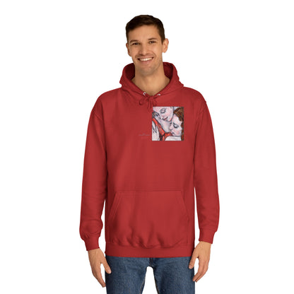 Unisex College Hoodie - Motiv: Front Bei dir & Rückseite Bei dir