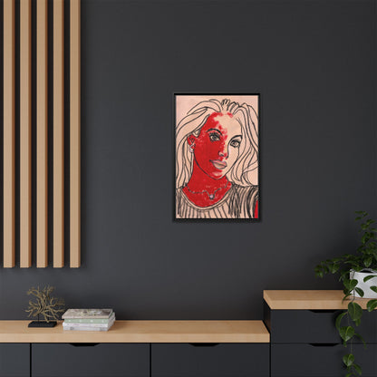 Matte Canvas, Framed (Multi-color) - Motiv: Christina, H 45,72 bis 76,20 cm