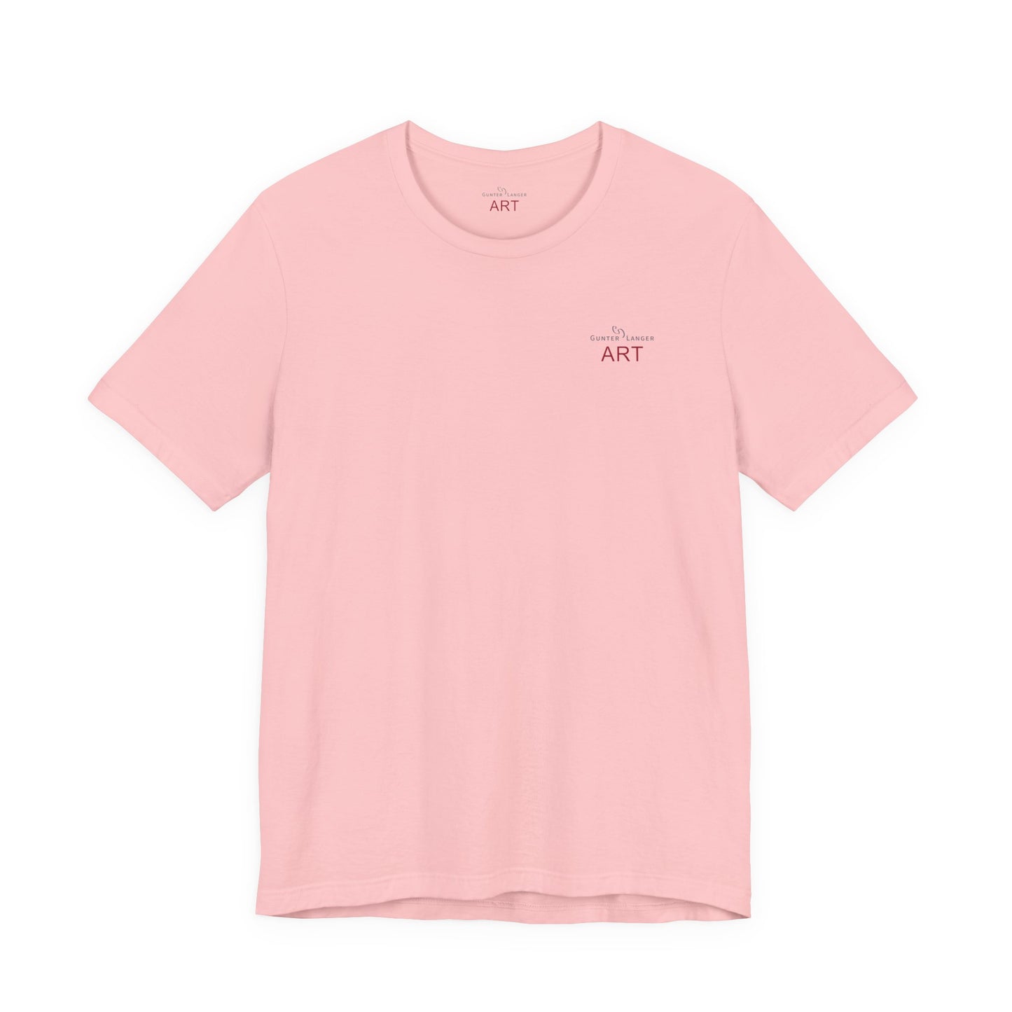 Unisex Jersey Short Sleeve Tee - Motiv: Front Logo & Rückseite Giselle H 48,42 cm, N-Label