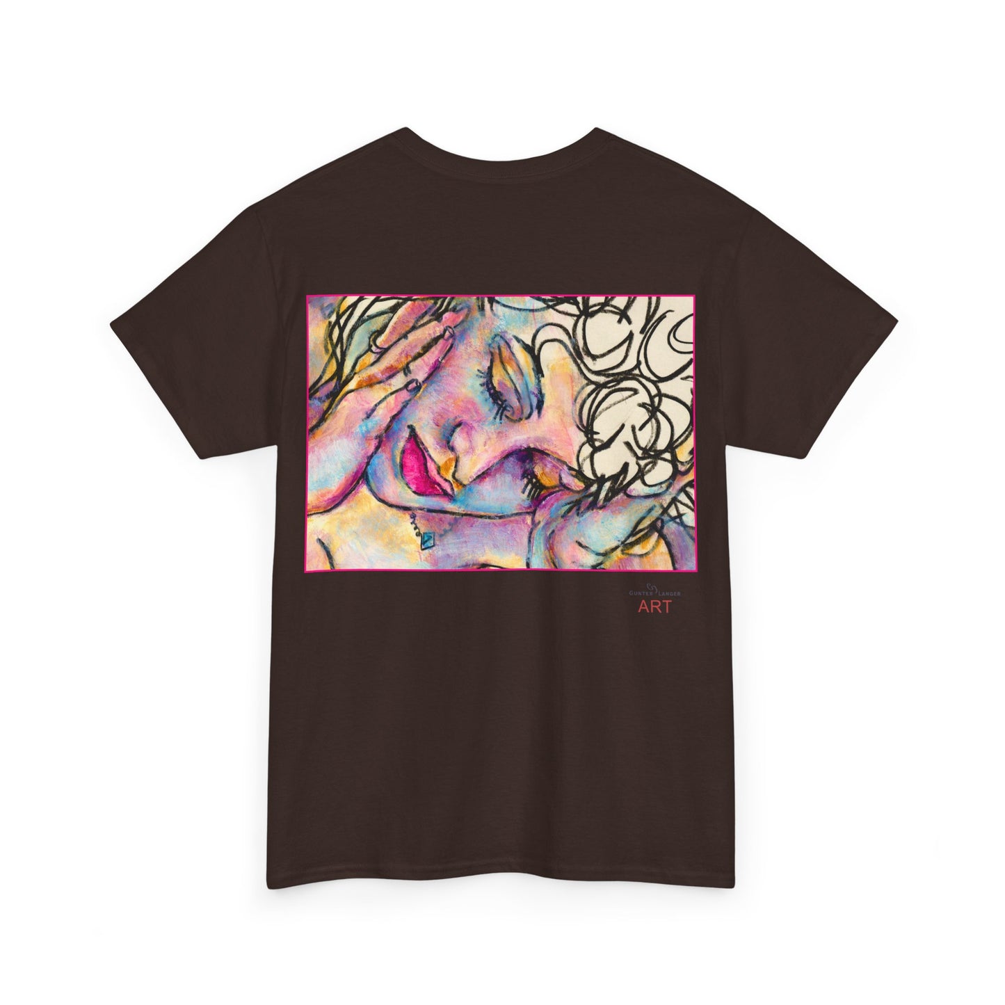 Unisex Heavy Cotton Tee - Motiv:  Motiv: Front Mara, H 9 cm & Rückseite Mara, H 27 cm