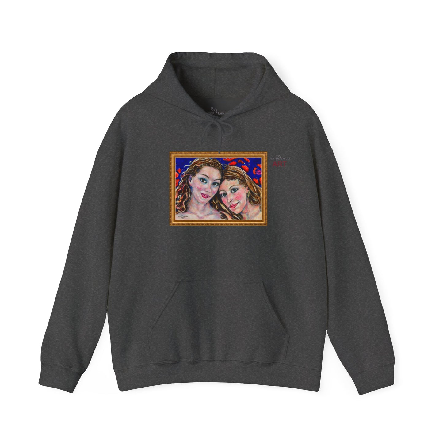 Unisex Heavy Blend™ Hooded Sweatshirt - Motiv: Front "Freundinnen" H 17,5 cm