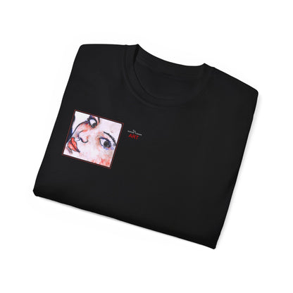 Unisex Ultra Cotton Tee - Motiv: Front Annette (Ausschnitt) & Rückseite Annette
