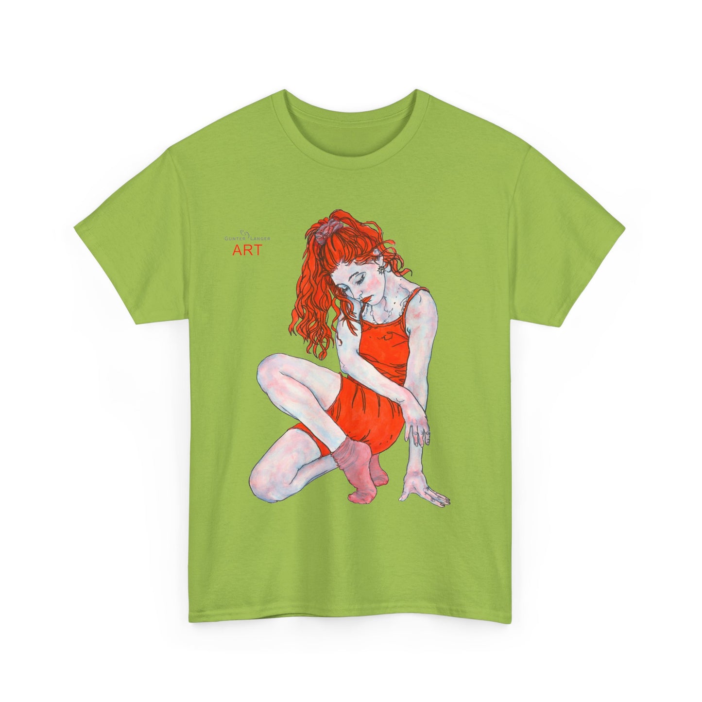 Unisex Heavy Cotton Tee - Motiv: Front Julia, H 41 cm