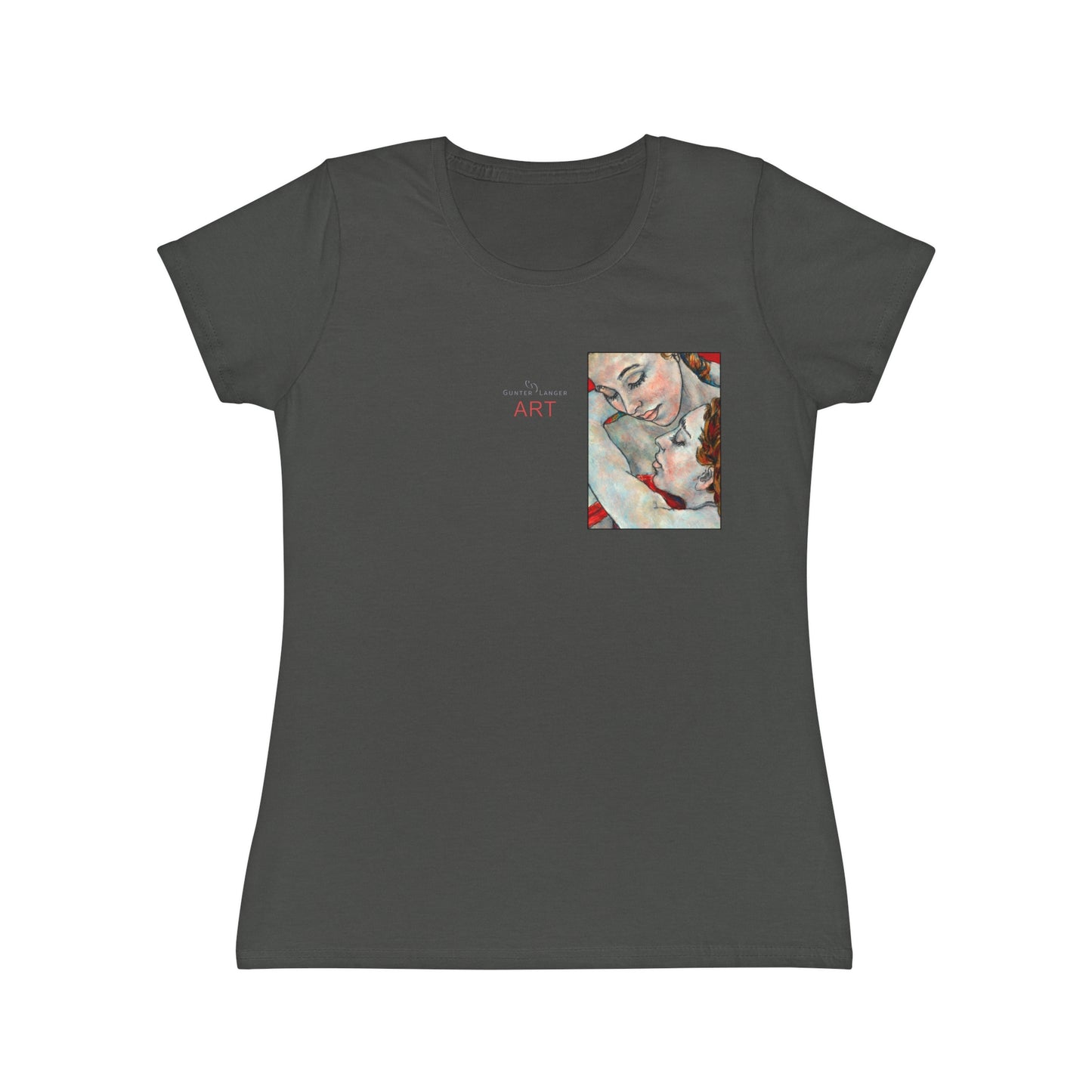 Women's Iconic T-Shirt - Motiv: Nähe (klein) & Nähe (groß)