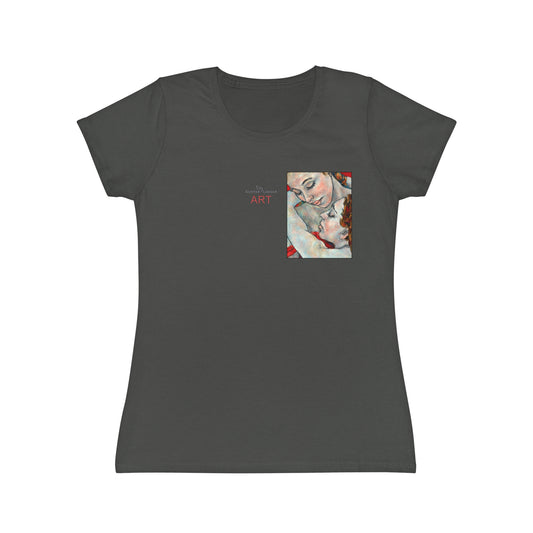 Women's Iconic T-Shirt - Motiv: Nähe (klein) & Nähe (groß)