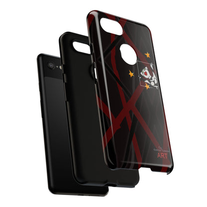 Tough Cases - Google Pixel - Samsung Galaxy - Motiv:  "Miau" klein H 8 cm, Sternenhimmel, Mikado3