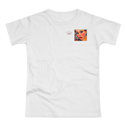 Single Jersey Women's T-shirt - Motiv: Lea, H 7 cm