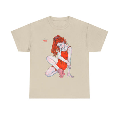Unisex Heavy Cotton Tee - Motiv: Front Julia, H 41 cm