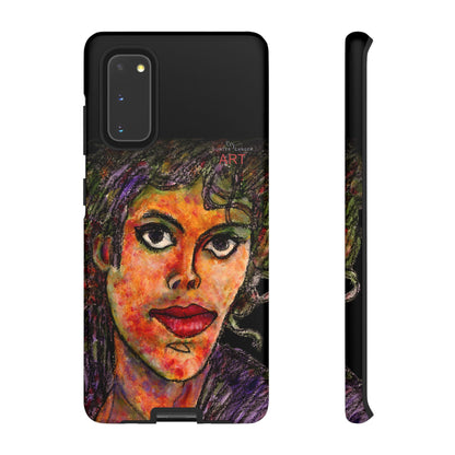 Tough Cases - Google Pixel - Samsung Galaxy - Motiv: MJ, Schwarz