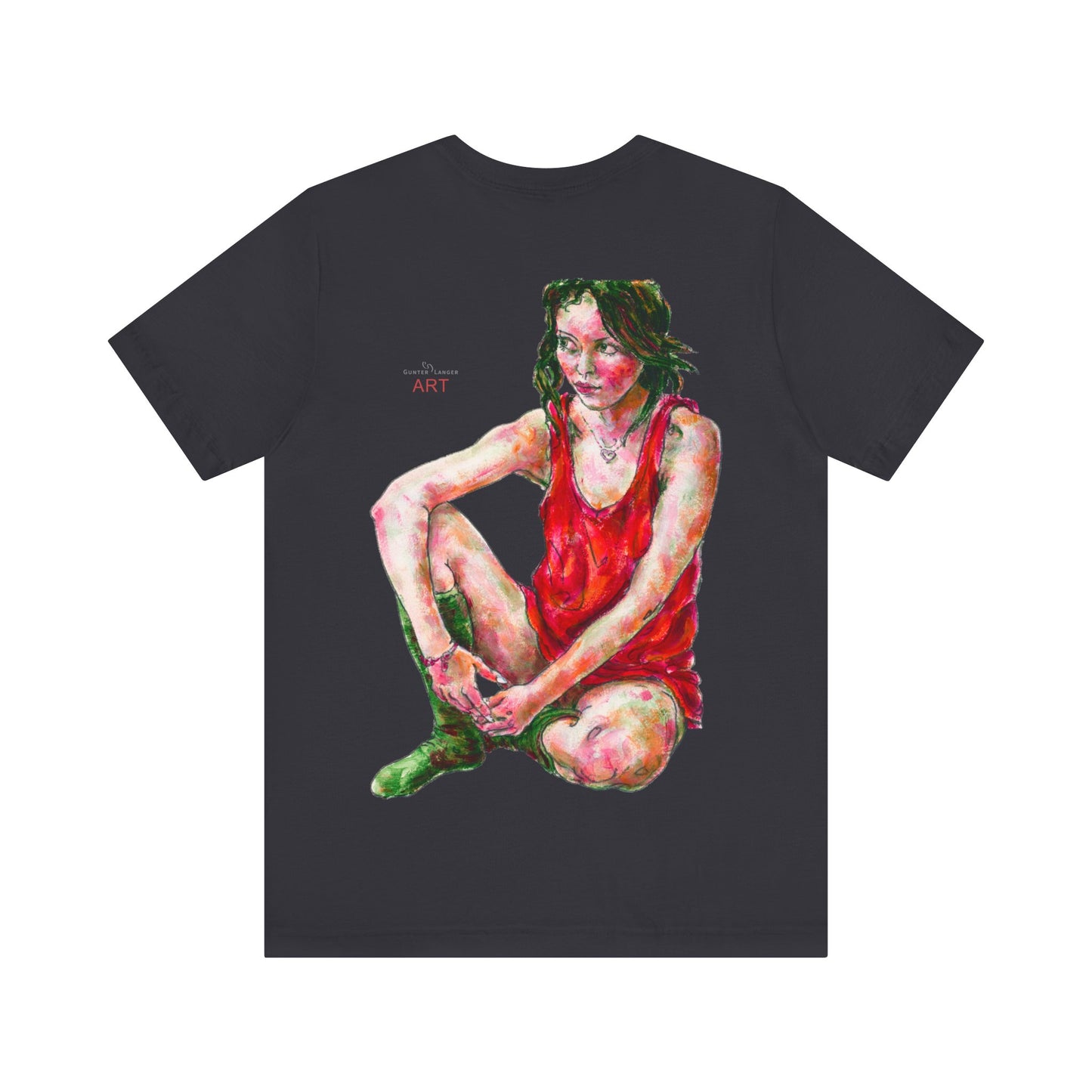 Unisex Jersey Short Sleeve Tee - Motiv: Front Alea (Ausschnitt) & Rückseite  Alea