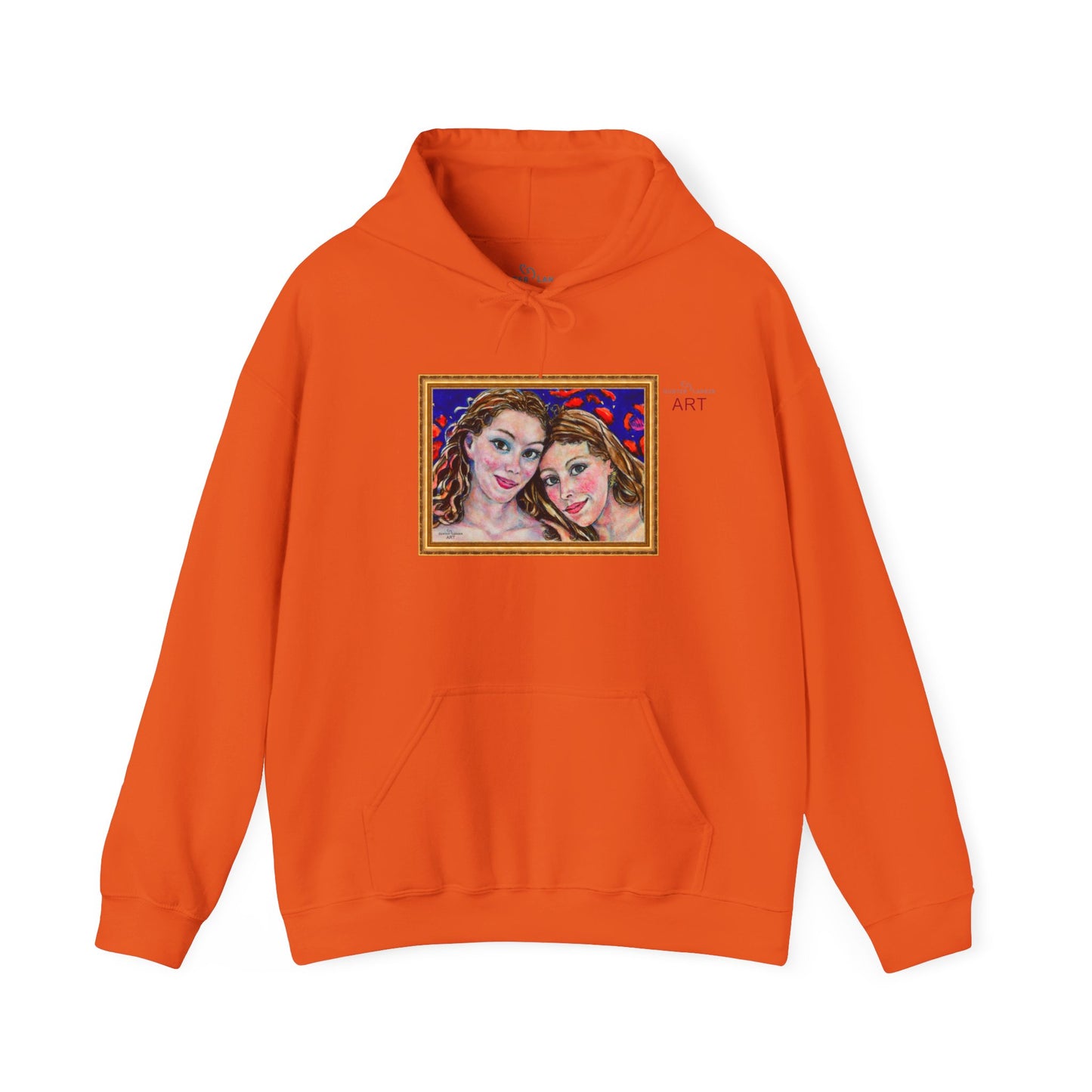 Unisex Heavy Blend™ Hooded Sweatshirt - Motiv: Front "Freundinnen" H 17,5 cm