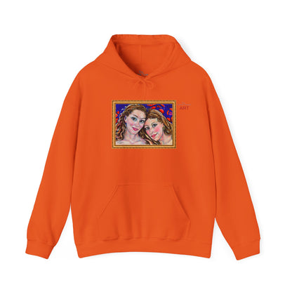 Unisex Heavy Blend™ Hooded Sweatshirt - Motiv: Front "Freundinnen" H 17,5 cm